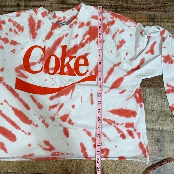 coca Cola coke tie dye cropped long sleeve shirt - Picture 8 of 10